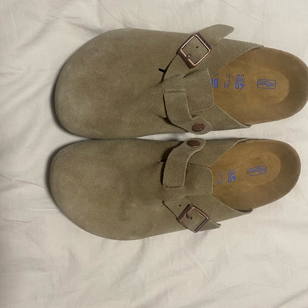 Birkenstock Boston Taupe size 40